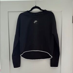 Nike Black Cropped Hoodie Relaxed Fit